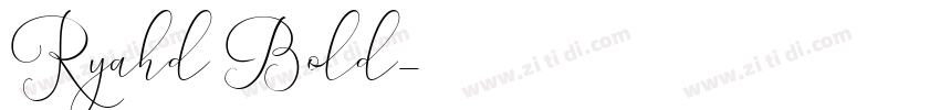 Ryahd Bold字体转换